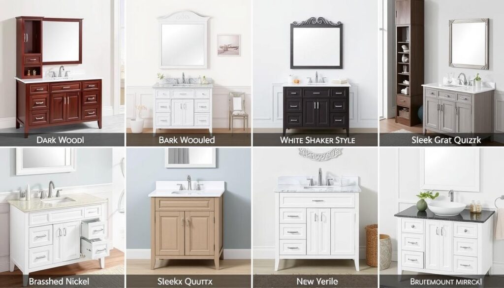 Bathroom vanity customization options