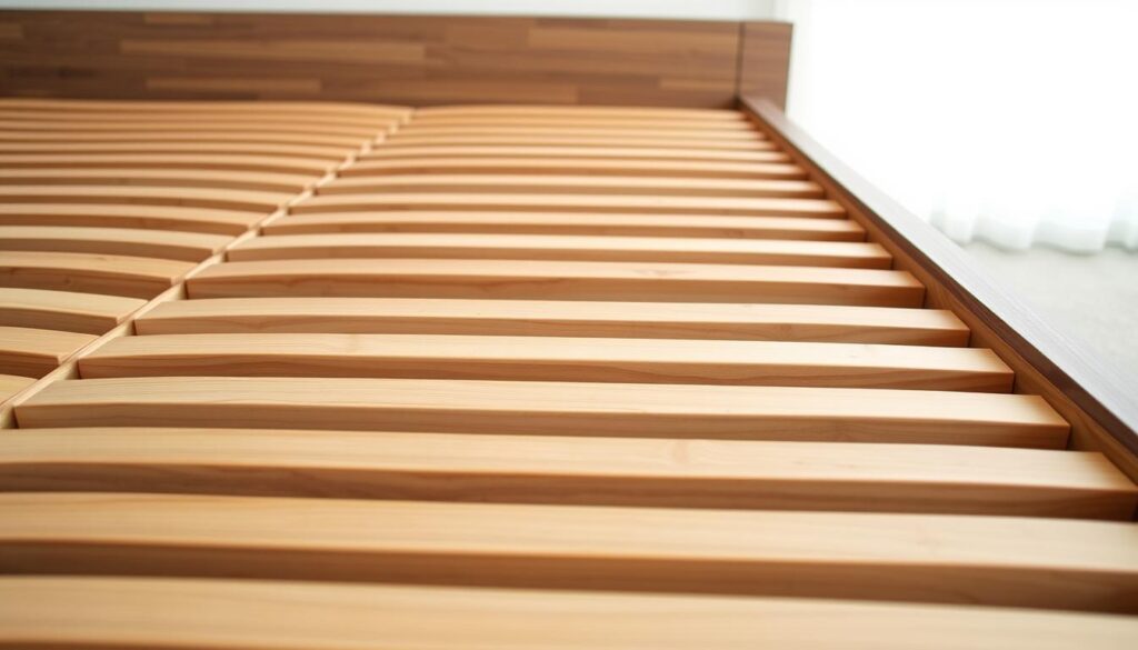 Bed slats for mattress support