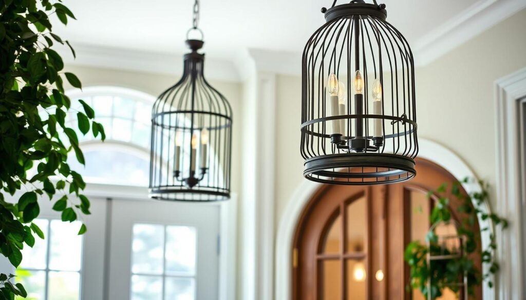 Bird cage pendant chandelier styles