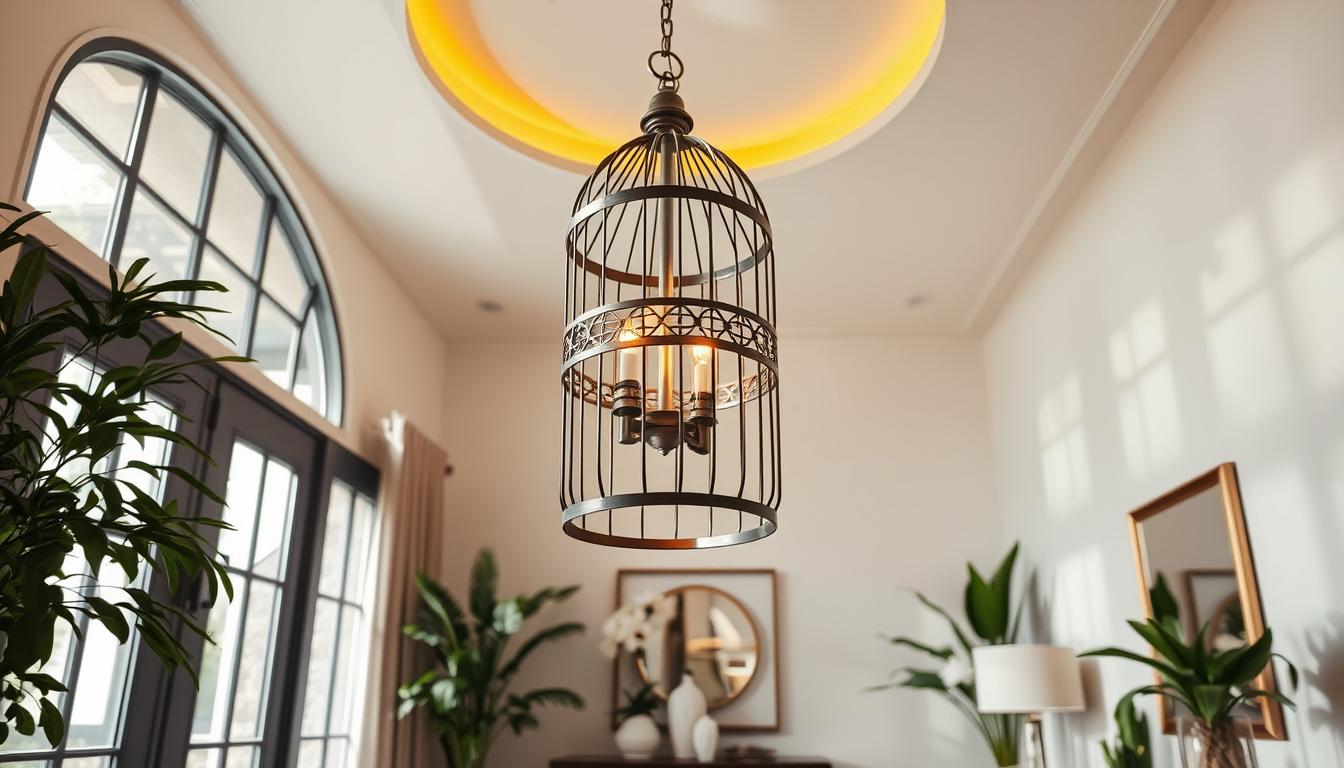 Visual Reference: Enhance Your Foyer With Bird Cage Pendant Chandelier