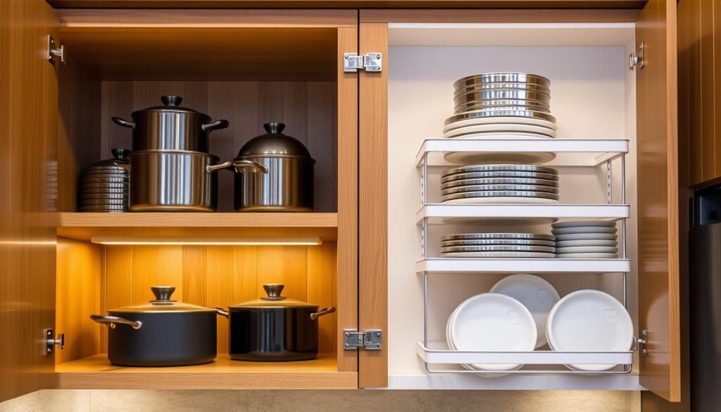 Cabinet storage solutions