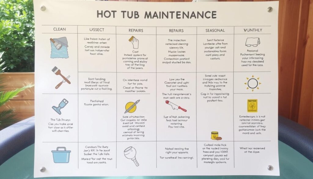 Canopy maintenance schedule