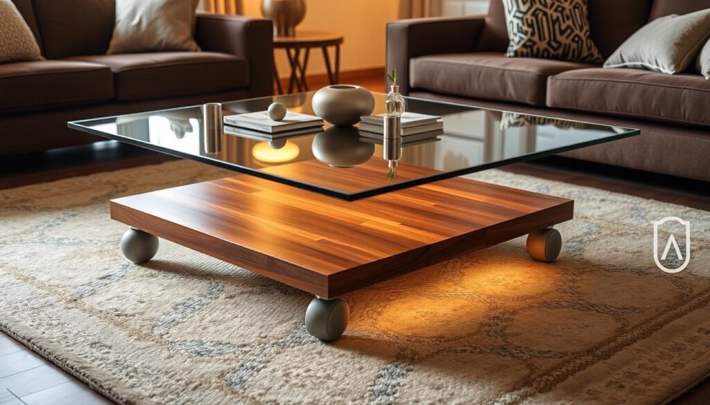 Castered coffee tables