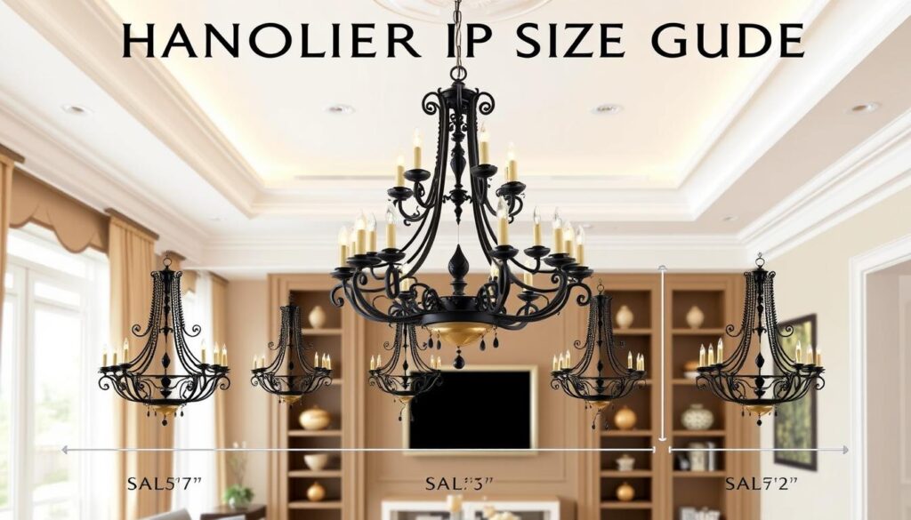 Chandelier sizing guide