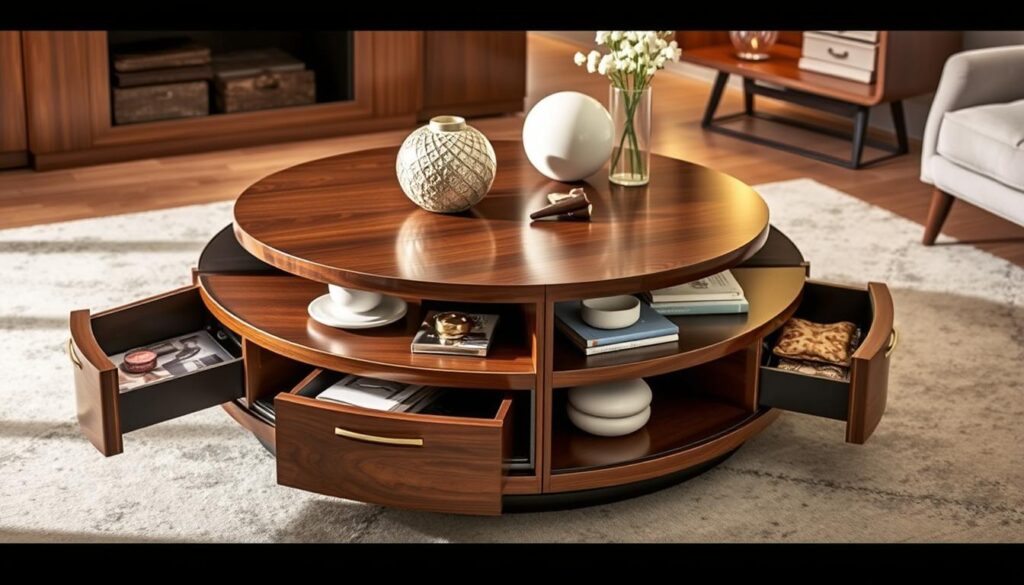 Coffee table storage solutions