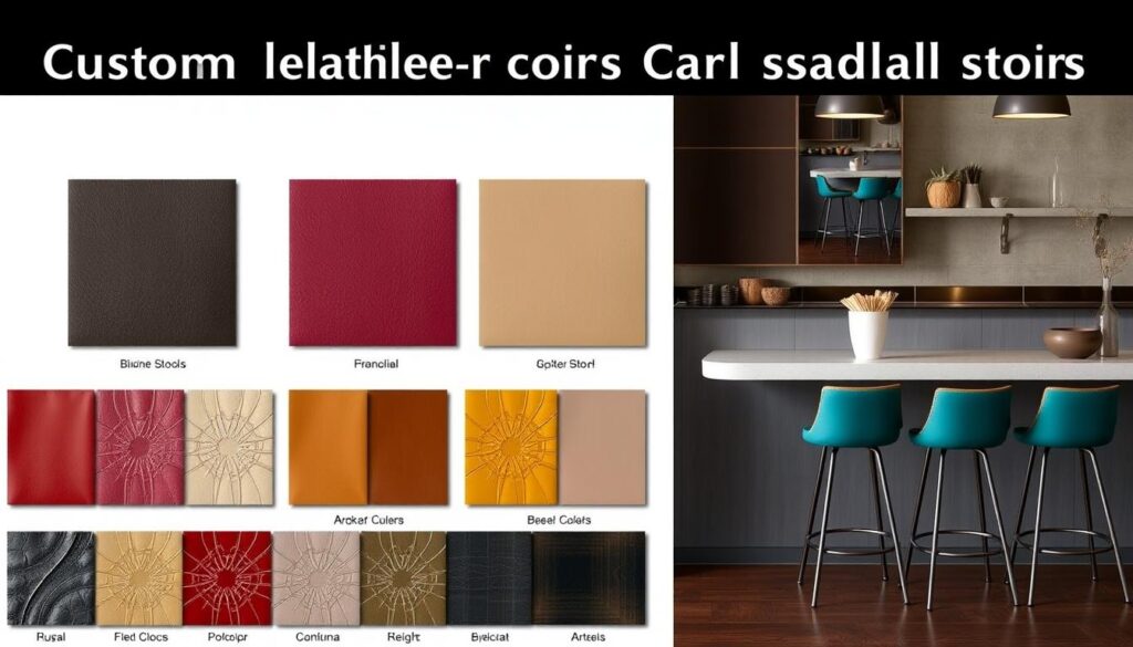 Custom leather colors for saddle stools