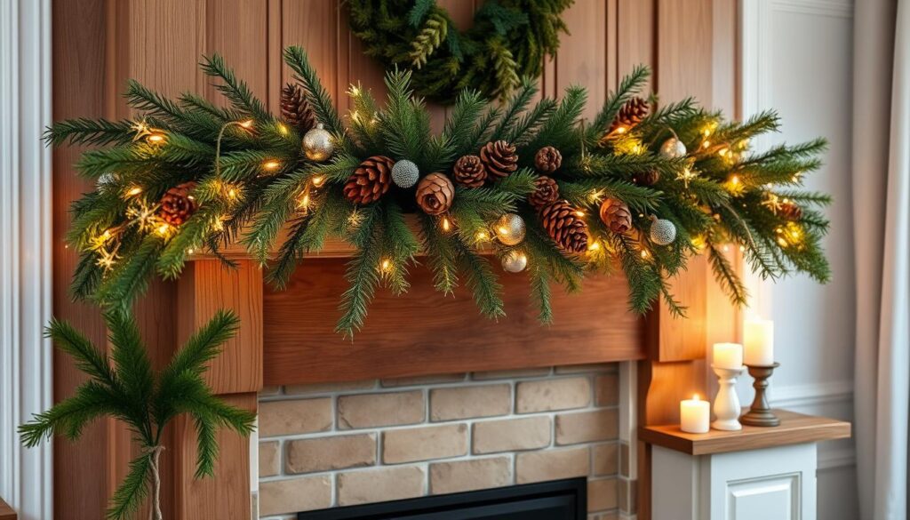 DIY mantel garland