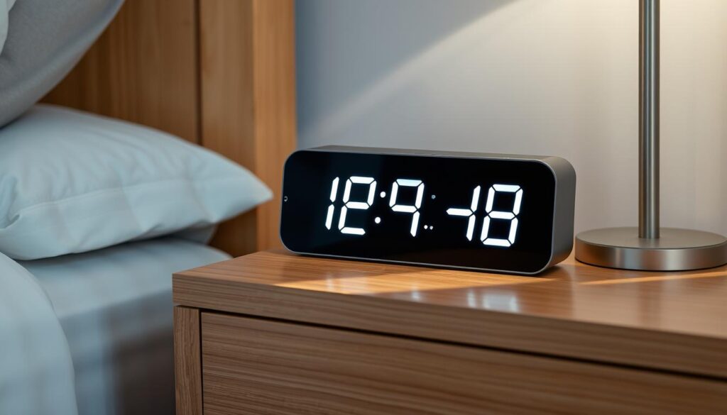 Digital clock with adjustable brightness