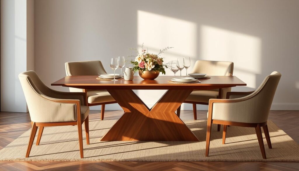 Dining table design aesthetics