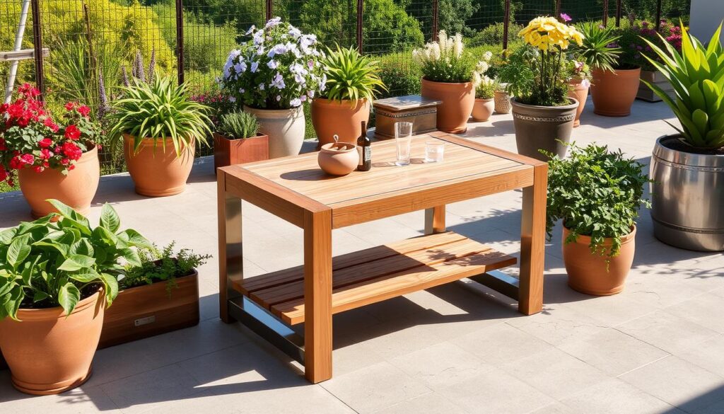 Durable materials for outdoor tables