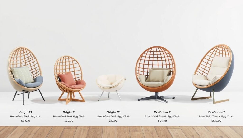 Egg chair value comparison