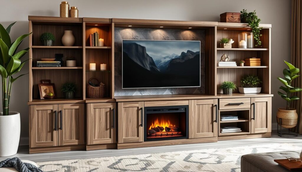 Entertainment center storage