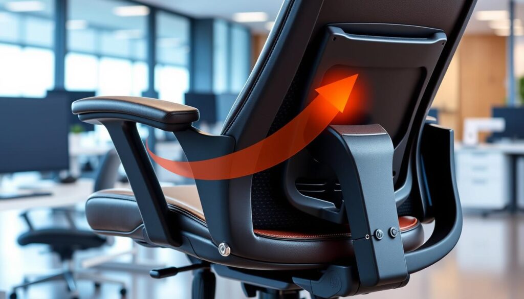 Ergonomic office chair with lumbar support