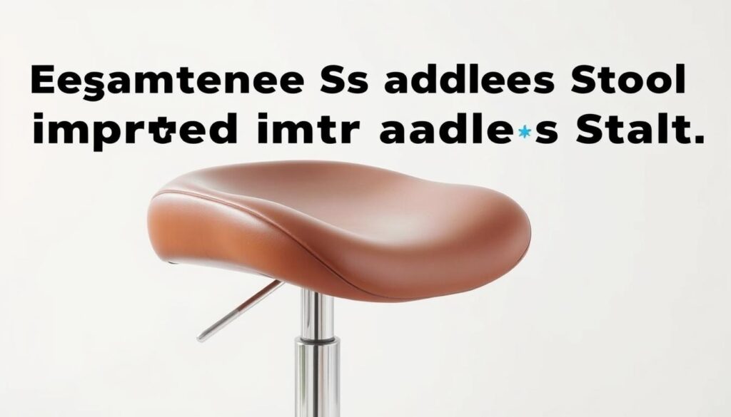 Ergonomic saddle stool for posture improvement