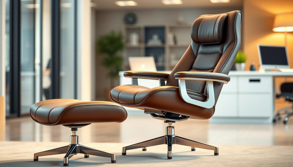 Ergonomic swivel chair features