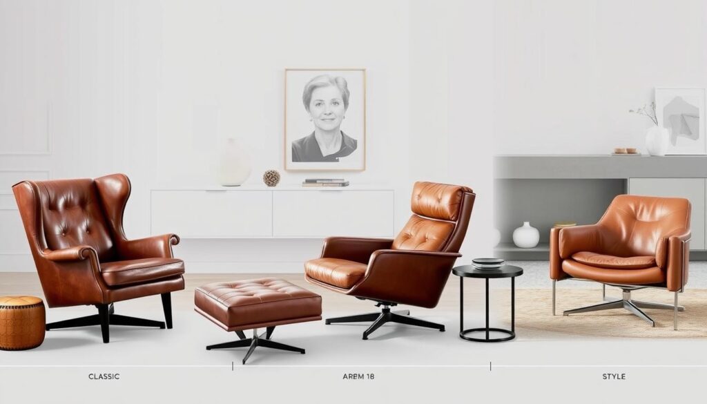 Evolution of leather chair designs