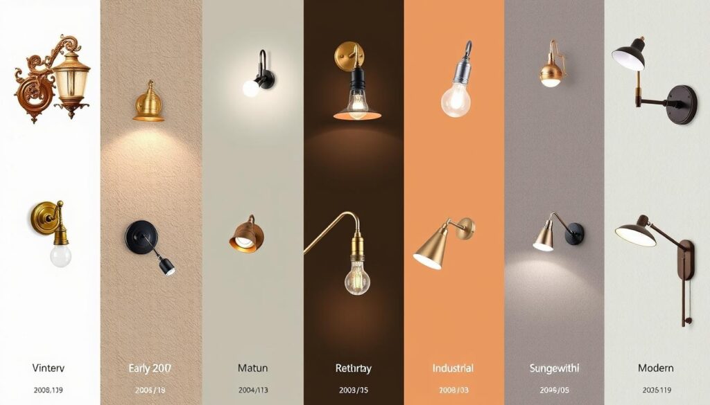 Evolution of swing arm wall lamps