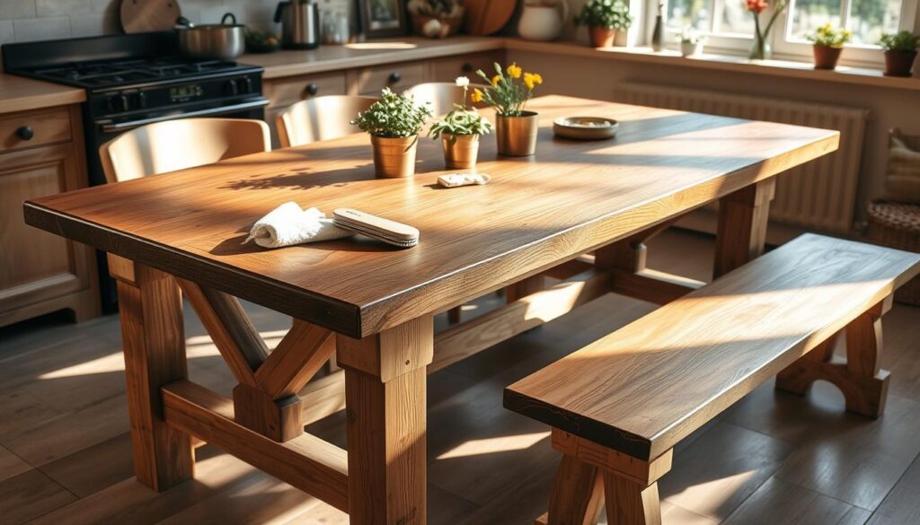 Farmhouse table care