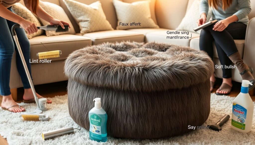 Faux fur care techniques