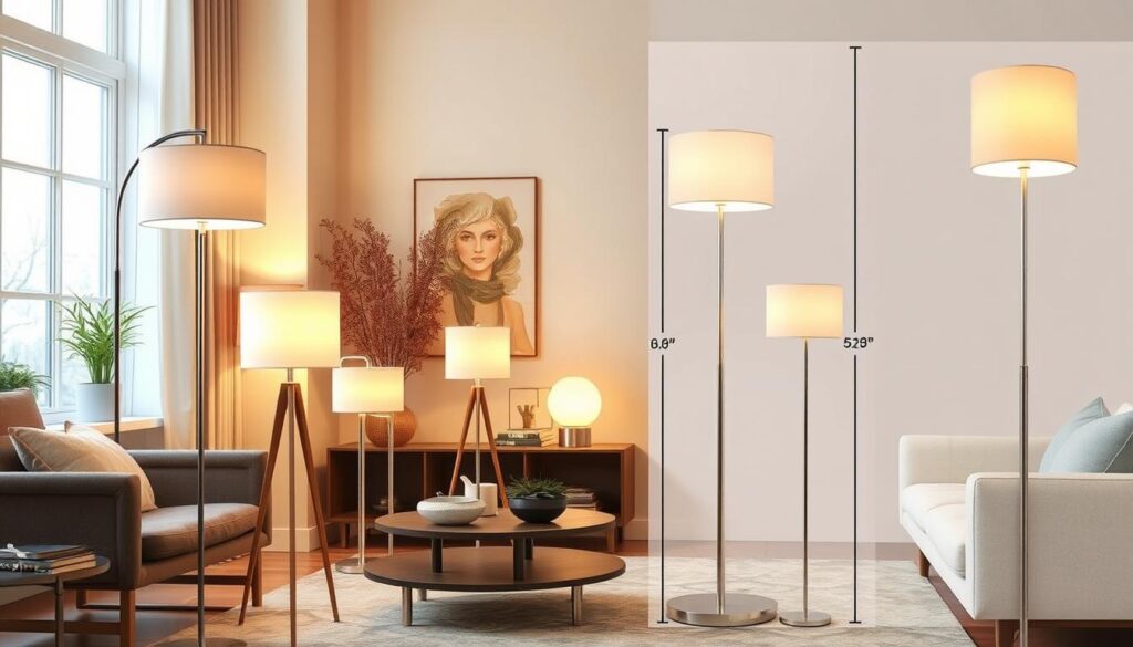 Floor lamp dimensions guide