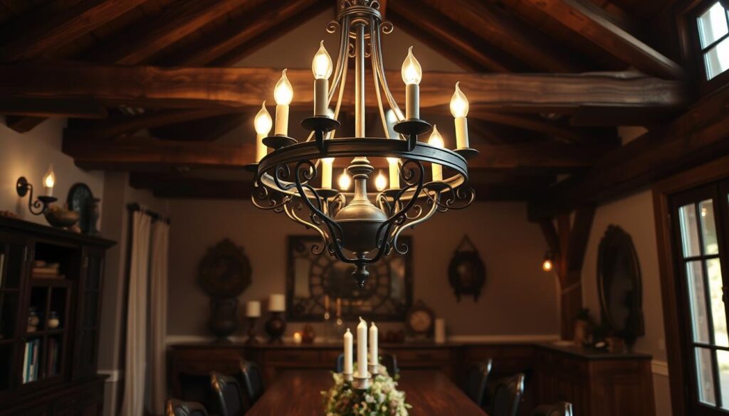 French country chandelier sizing