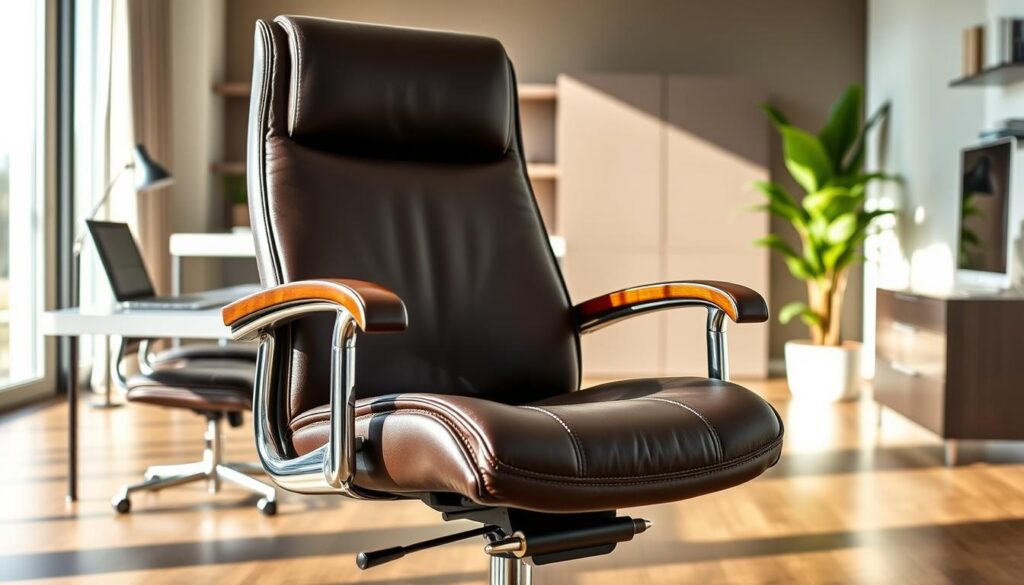 Genuine leather office chair