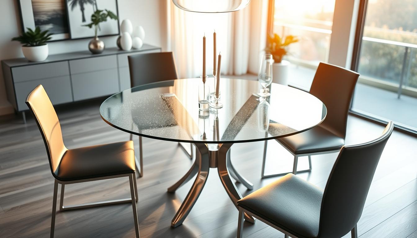 Glass Round Metal Dining Table: How to Arrange Your Space