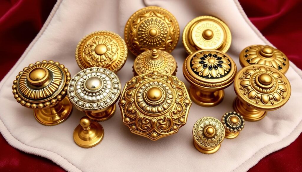 Gold dresser knobs styles