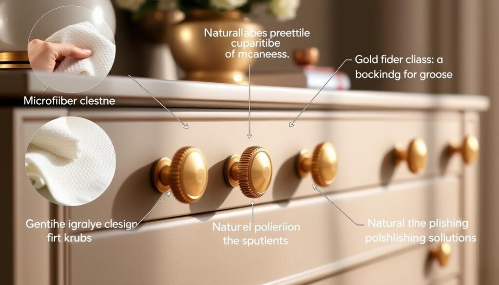 Gold hardware care techniques