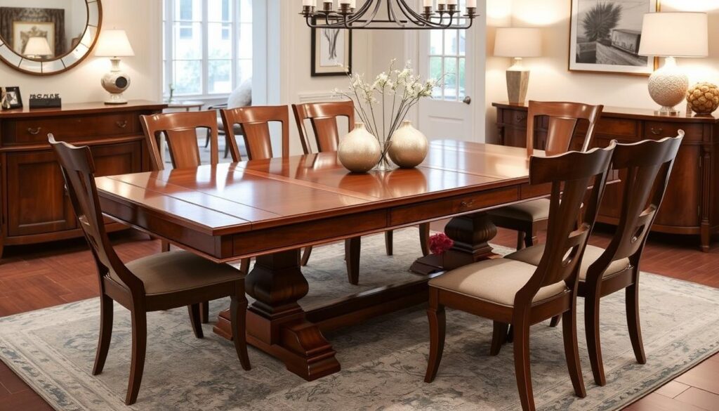 Greenville dining table with butterfly leaf