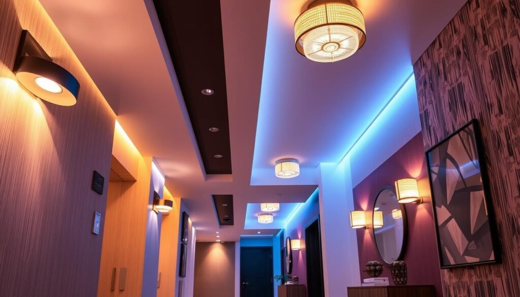 Hallway lighting design