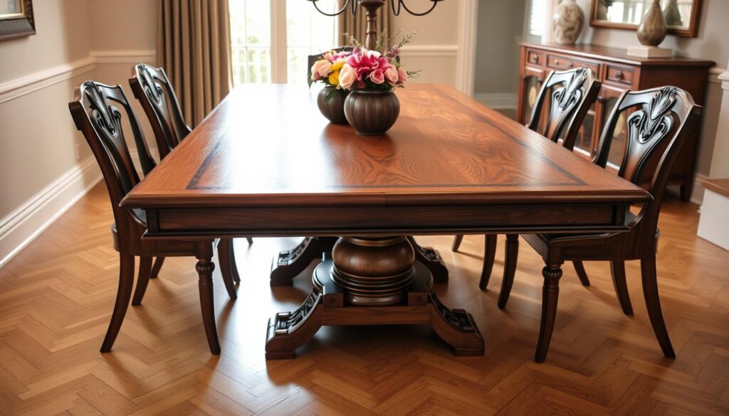 Hardwood tables with quality craftsmanship