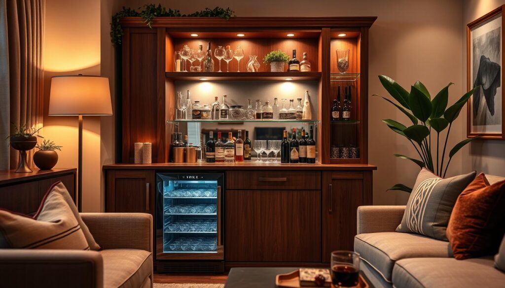 Home bar placement