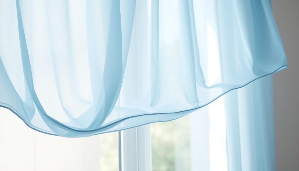 Ice blue curtain panel size