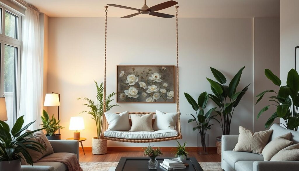 Indoor swing decor integration