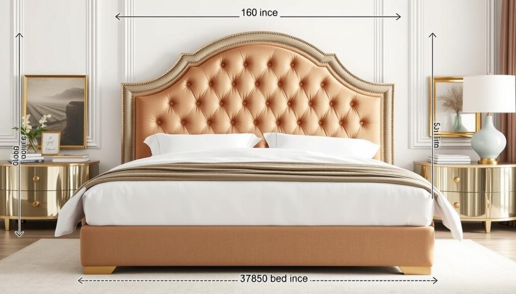 King bed dimensions and headboard height