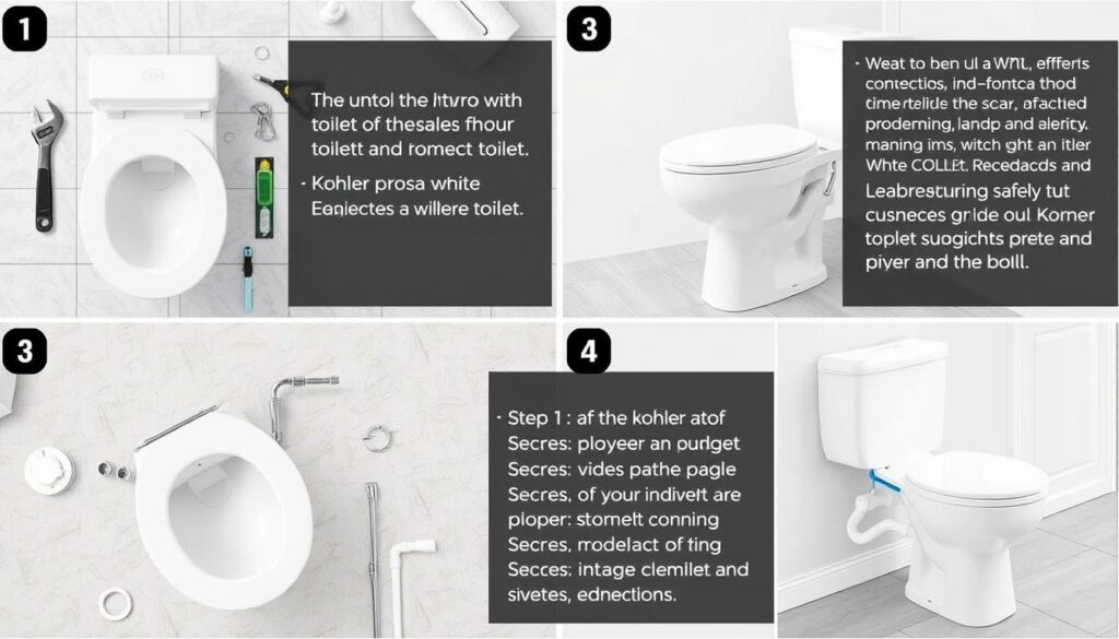 Kohler toilet installation process