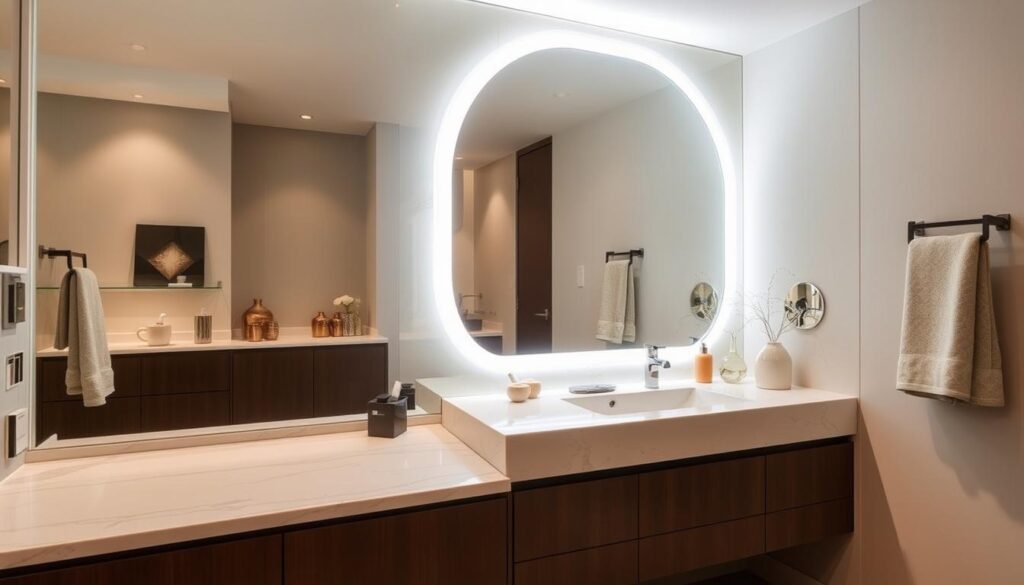 LED bathroom mirror