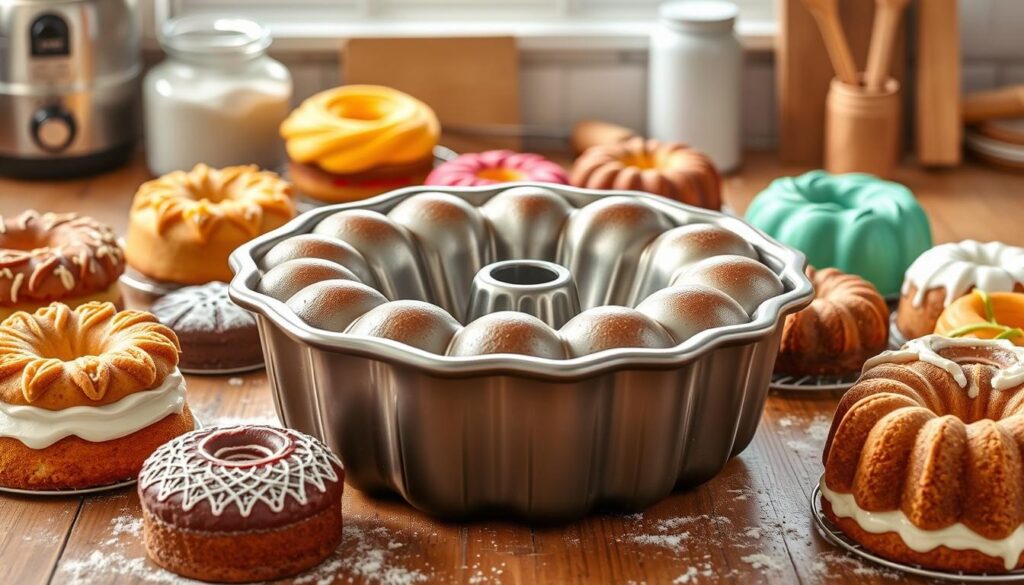 Large-capacity Bundt pan for efficient baking