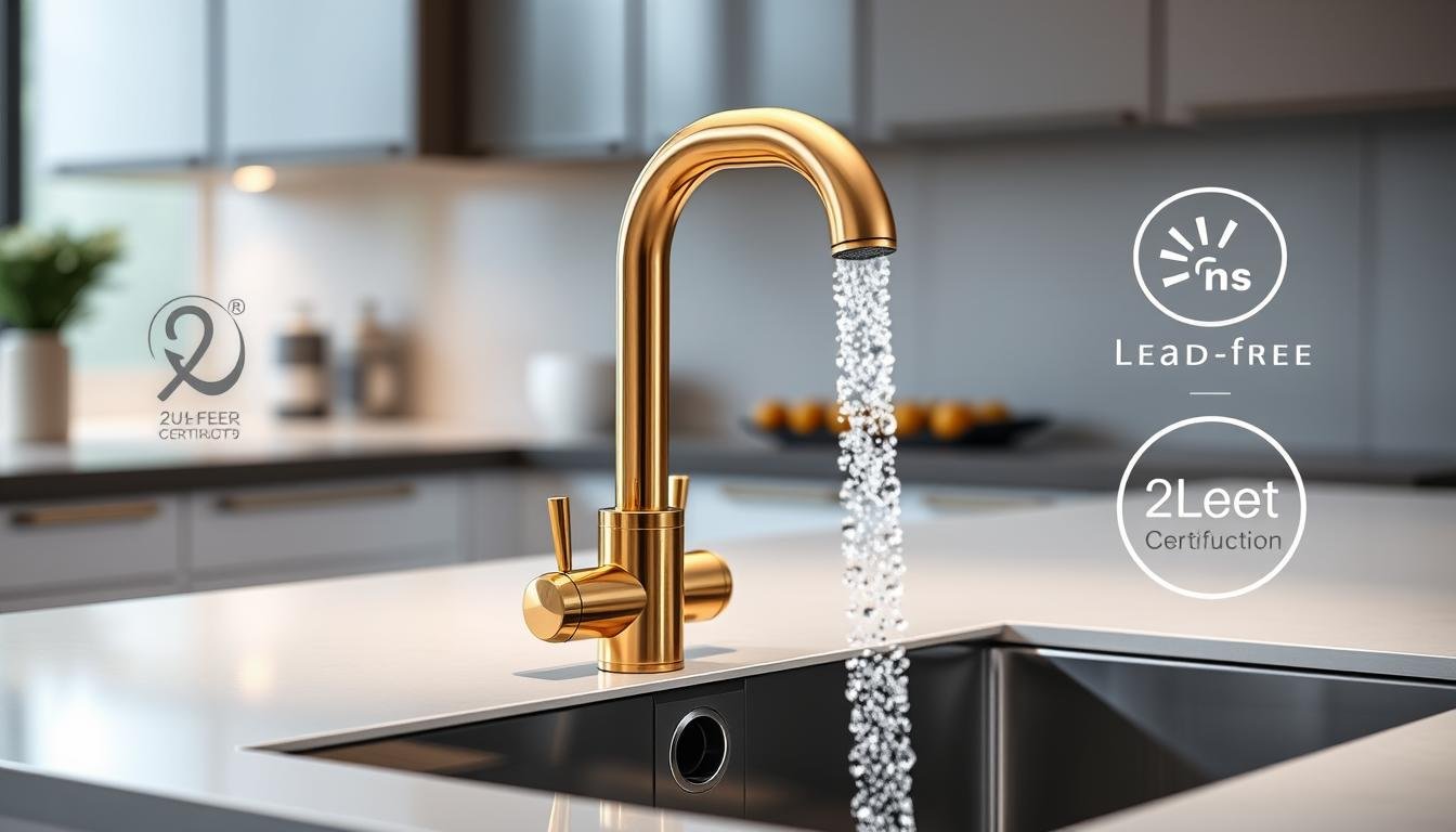Gold Water Dispenser Sink Faucet Short