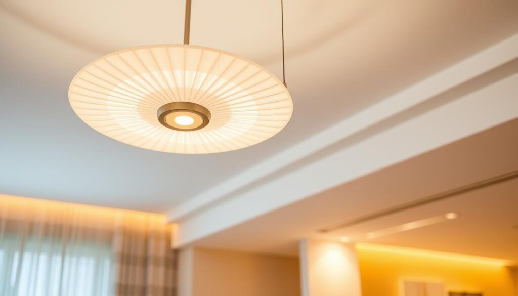 Linear LED pendant light optics