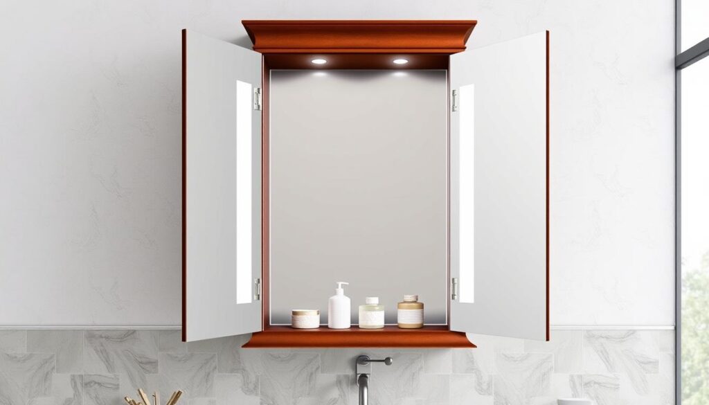 Medicine cabinet design features