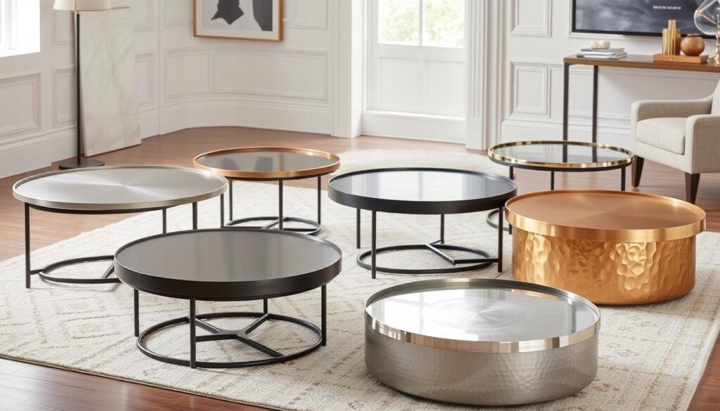 Metal coffee table finish options