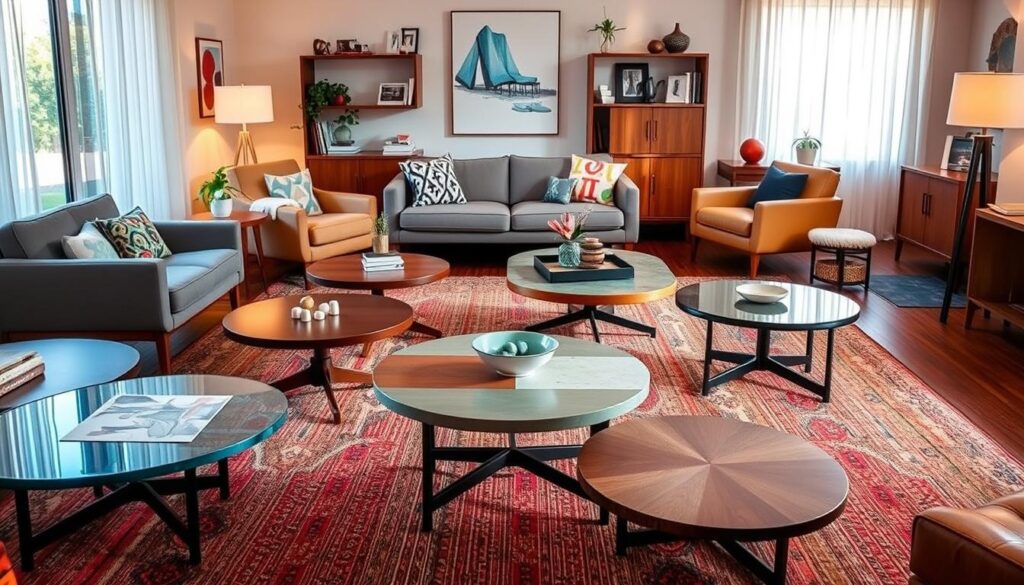 Mid century coffee table selection