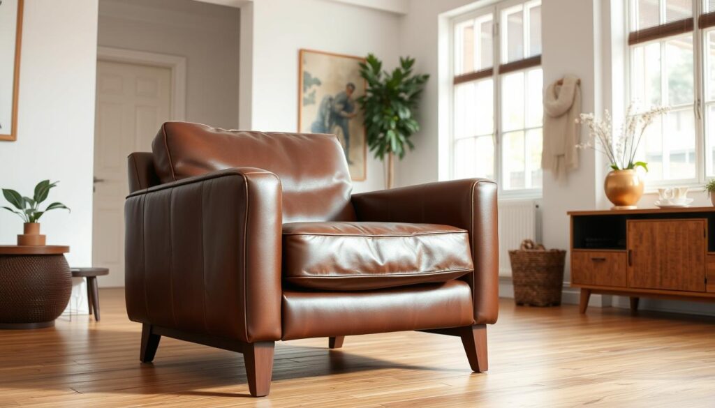 Mid-century leather armchair investment value