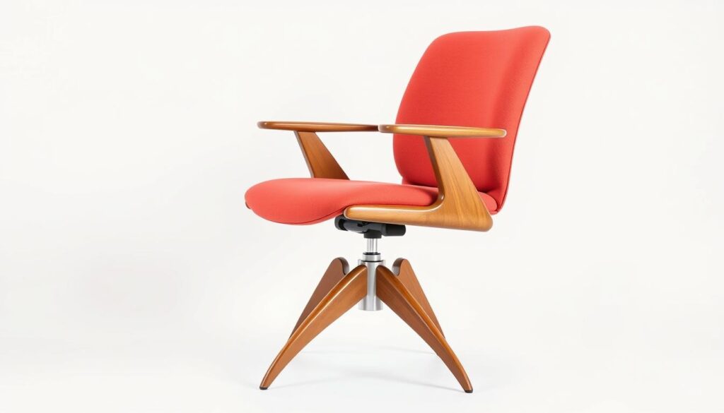 Mid century modern desk chair design