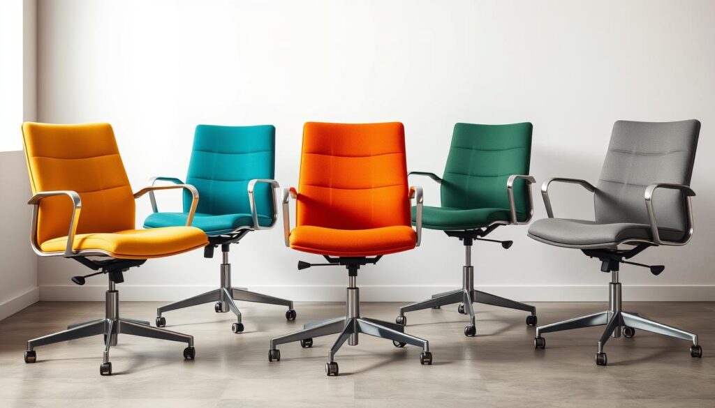 Mid-century modern office chair colors