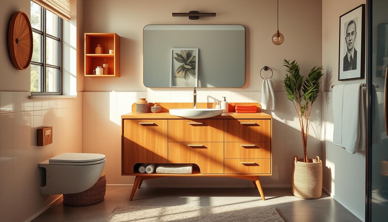 Mid Century Modern Vanity: How to Style Your Bath