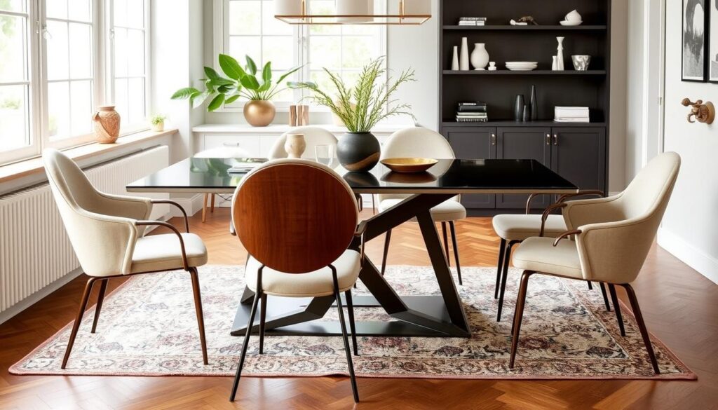 Modern round back dining chairs