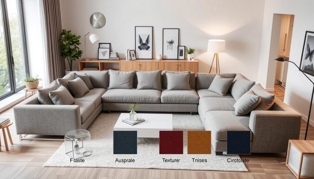 Modular sofas with customizable options